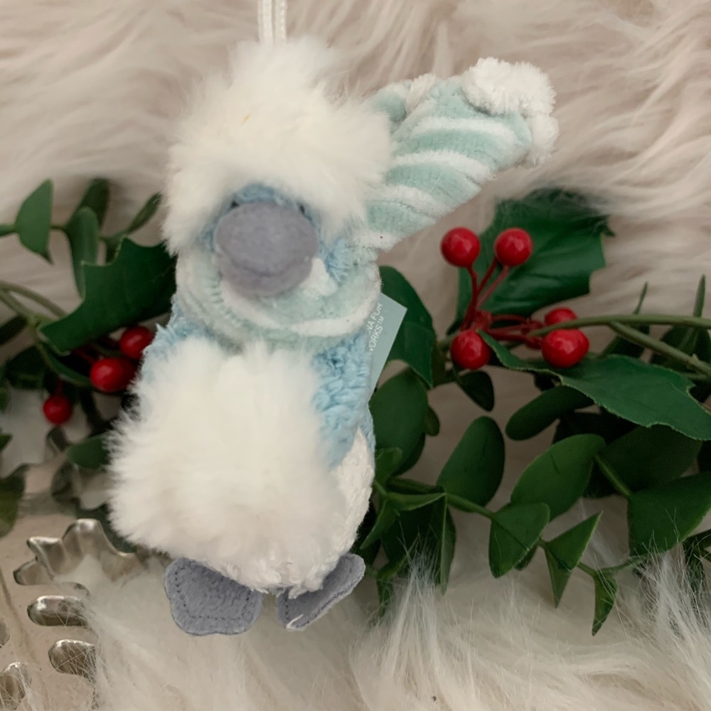 Soft Fuzzy Penguin Ornament Animal Bird Christmas Winter Fashionable Chic